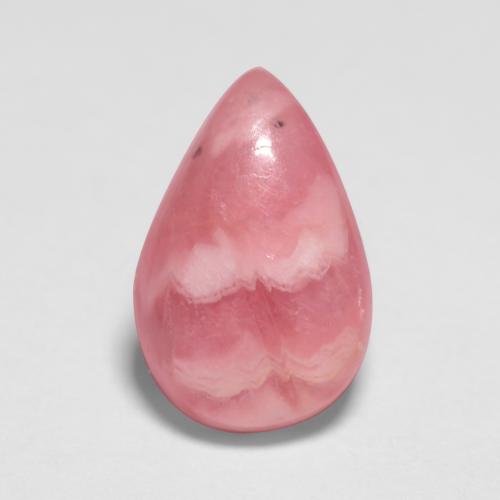 1.80カラットの天然マルチカラーロードクロサイト（9.7×6.4 mm・洋梨の形）