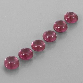 カラットの天然ラズベリーレッドロードライトガーネット（5.01 mm・透明）