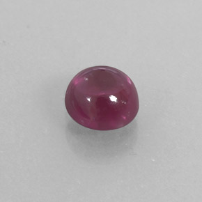 1.19カラットの天然ラズベリーレッドロードライトガーネット（5.69 mm・透明）