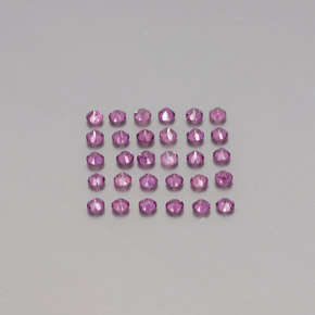 カラットの天然ラズベリーレッドロードライトガーネット（2.23 mm・ラウンドカット）