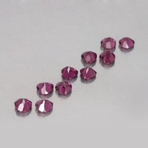 2.98カラットの天然ミディアムパープルロードライトガーネット（4×3.9 mm・ハート型）