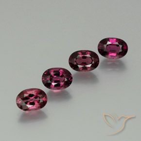4.59ctw 天然 明るい紫 ロードライトガーネット, 楕円形, VVS-VS