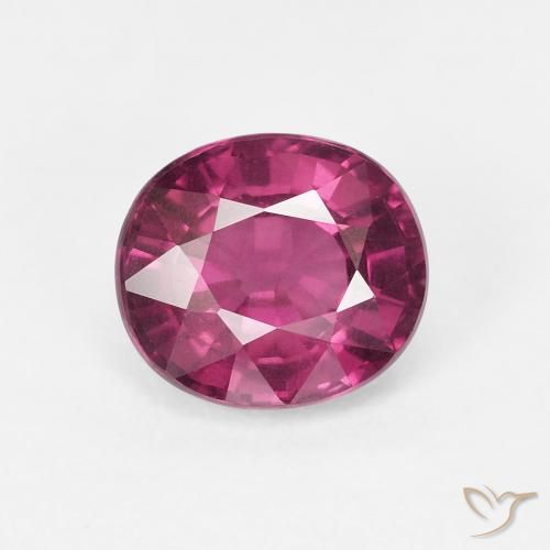 1.82ct 天然 ミディアムパープル ロードライトガーネット, 楕円形, VS
