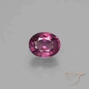1.62ct 天然 濃いマゼンタピンク ロードライトガーネット, 楕円形, VS