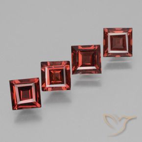 Shop natural 2.89ct 濃いスカーレットレッド ロードライトガーネット gems, 四角形, from モザンビーグ at GemSelect. In stock, global shipping!