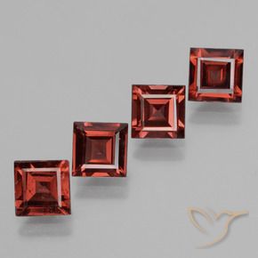 Shop natural 3.14ct ミディアムレッド ロードライトガーネット gems, 四角形, from モザンビーグ at GemSelect. In stock, global shipping!