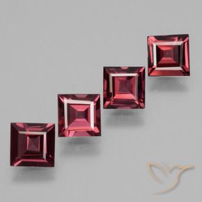 Shop natural 2.58ct ラズベリーレッド ロードライトガーネット gems, 四角形, from モザンビーグ at GemSelect. In stock, global shipping!