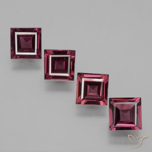 Shop natural 2.69ct ミディアムレッド ロードライトガーネット gems, 四角形, from モザンビーグ at GemSelect. In stock, global shipping!