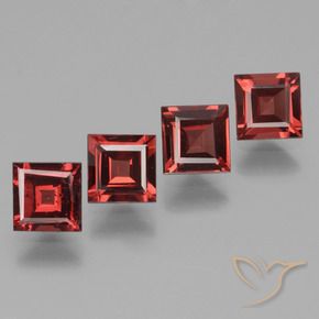 Shop natural 2.65ct 濃いスカーレットレッド ロードライトガーネット gems, 四角形, from モザンビーグ at GemSelect. In stock, global shipping!