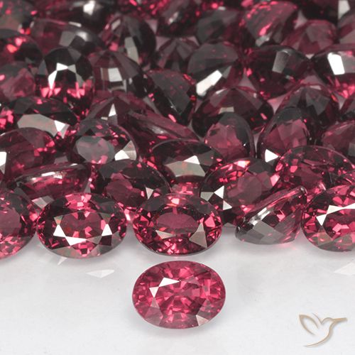 1.24ct 天然 ダークレッド ロードライトガーネット, 楕円形, VVS-VS