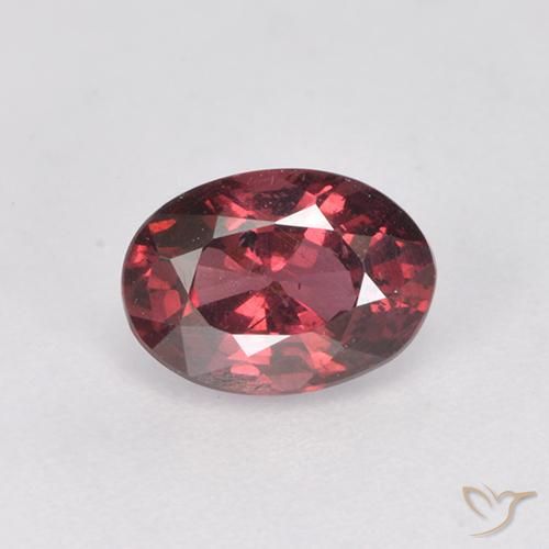 1.09ct 天然 ラズベリーレッド ロードライトガーネット, 楕円形, VS