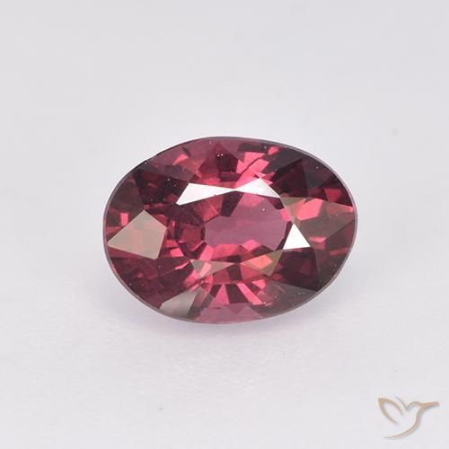 1.07ct 天然 ミディアムダークレッド ロードライトガーネット, 楕円形, VS