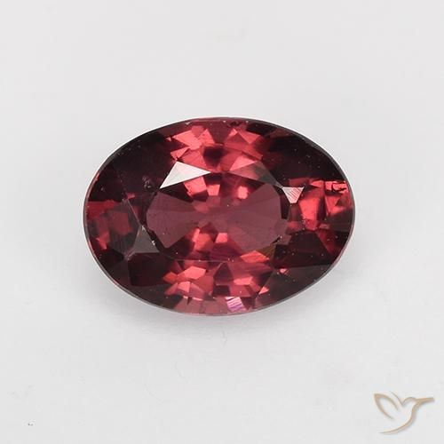 1.04ct 天然 ワインレッド ロードライトガーネット, 楕円形, VS