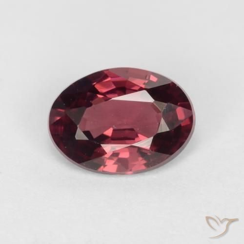 0.97ct 天然 ミディアムレッド ロードライトガーネット, 楕円形, VVS-VS