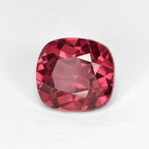 1.85カラットの天然ベリーパープルロードライトガーネット（7.2×6.7 mm・クッションカット）