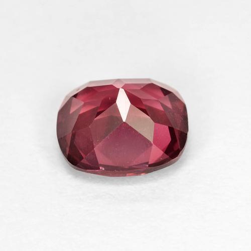 1.85カラットの天然ベリーパープルロードライトガーネット（7.2×6.7 mm・クッションカット）