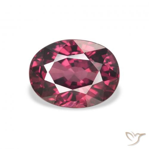 2.62ct 天然 ベリーパープル ロードライトガーネット, 楕円形, VVS-VS