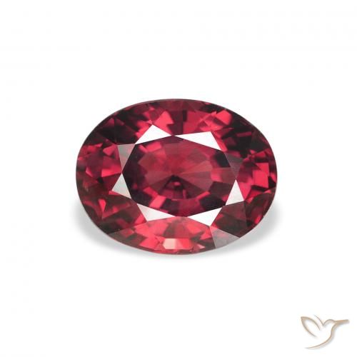 2.08ct 天然 濃い赤 ロードライトガーネット, 楕円形, VS