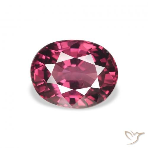 2.26ct 天然 パープルレッド ロードライトガーネット, 楕円形, VS