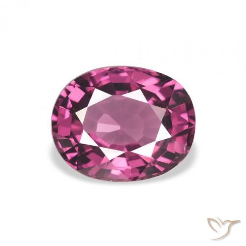 2.35ct 天然 ミディアムパープル ロードライトガーネット, 楕円形, VVS