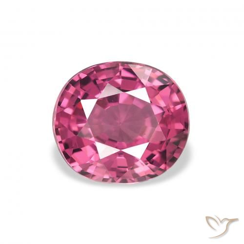 2.23ct 天然 ピンクベリーパープル ロードライトガーネット, 楕円形, VVS