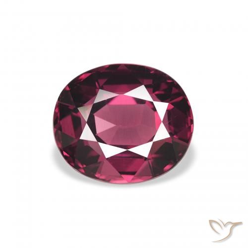 2.78ct 天然 赤みがかったパープル ロードライトガーネット, 楕円形, VVS