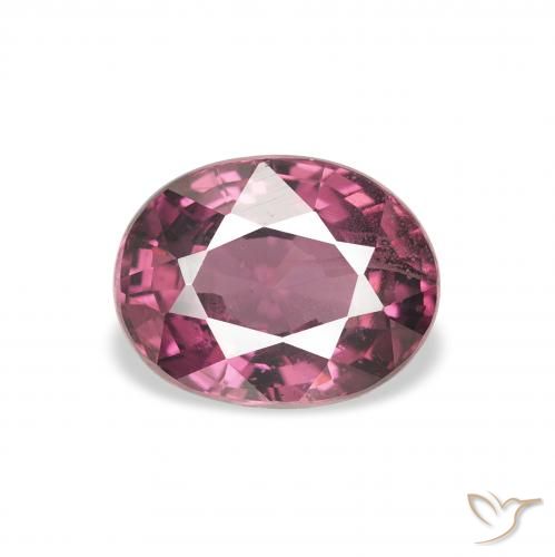2.13ct 天然 ミディアムパープル ロードライトガーネット, 楕円形, VS
