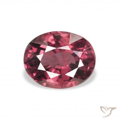 2.23ct 天然 赤みがかったパープル ロードライトガーネット, 楕円形, VS