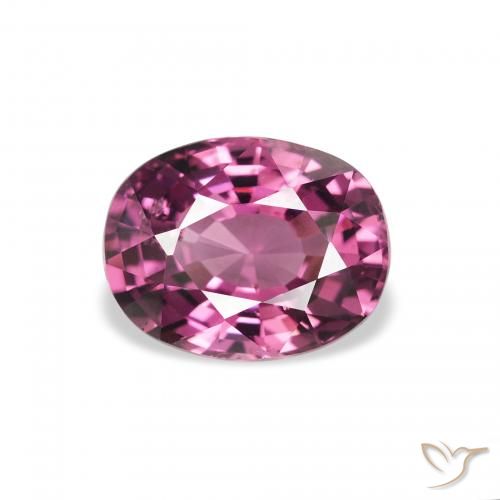 2.27ct 天然 ピンクベリーパープル ロードライトガーネット, 楕円形, VS