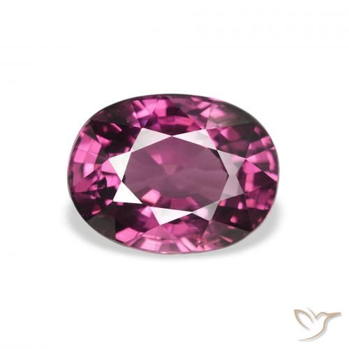 2.41ct 天然 ピンクベリーパープル ロードライトガーネット, 楕円形, VS