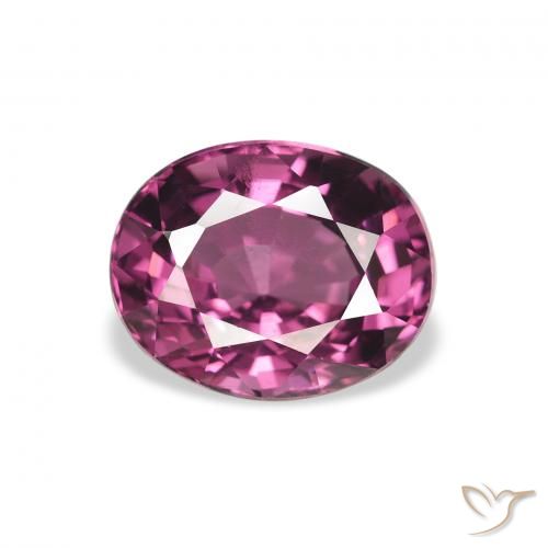 2.56ct 天然 ピンクベリーパープル ロードライトガーネット, 楕円形, VS