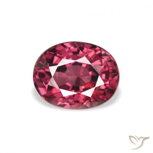 2.29ct 天然 ミディアムパープル ロードライトガーネット, 楕円形, VS