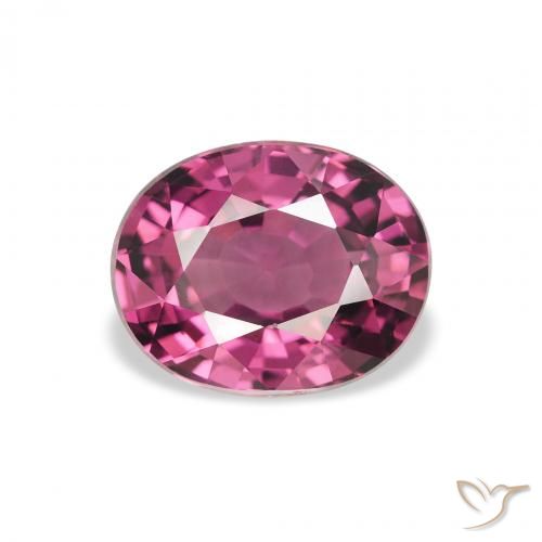 2.34ct 天然 ピンクベリーパープル ロードライトガーネット, 楕円形, VS