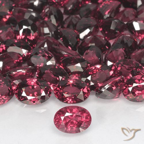 1.24ct ダークレッド ロードライトガーネット, 楕円形, VVS-VS