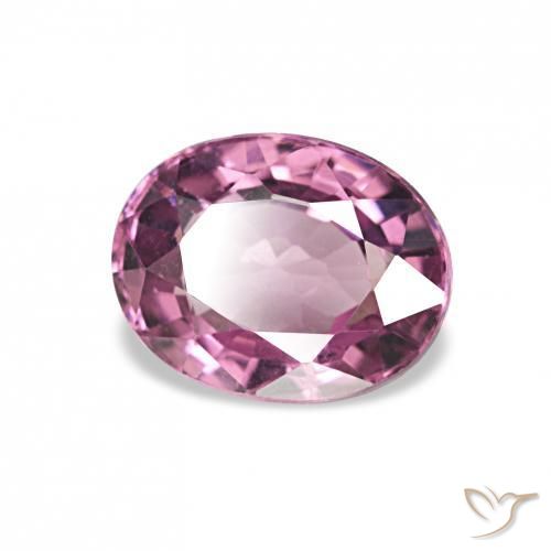 1.07カラットの天然ミディアムマゼンタピンクロードライトガーネット、楕円形、VS