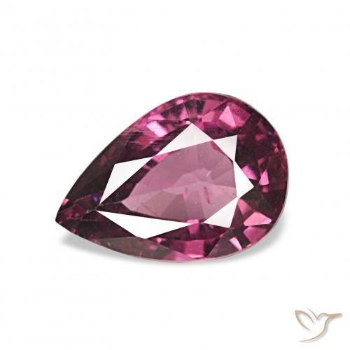 1.21ct ミディアムパープル ロードライトガーネット, 洋梨の形, VS