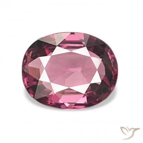 1.58ct マゼンタピンク ロードライトガーネット, 楕円形, VVS