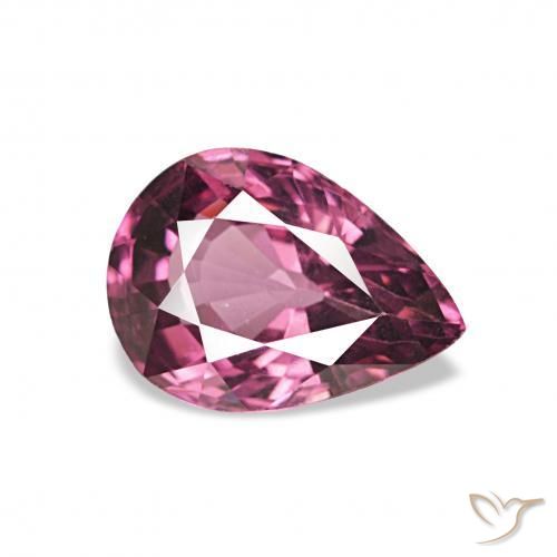 1.27ct グレープ ロードライトガーネット, 洋梨の形, VVS