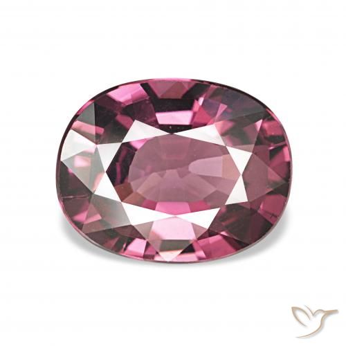 1.74ct ダークマゼンタピンク ロードライトガーネット, 楕円形, VVS