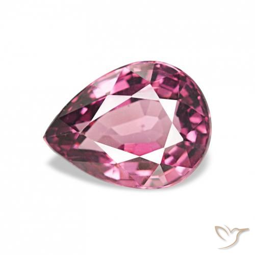 1.10ct ミディアムパープル ロードライトガーネット, 洋梨の形, VVS