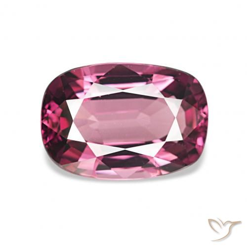 1.85ct 濃い紫 ロードライトガーネット, クッション, VVS