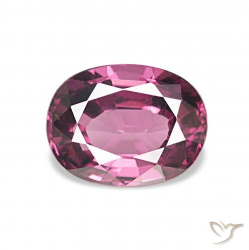 1.35ct 濃い紫 ロードライトガーネット, 楕円形, VVS