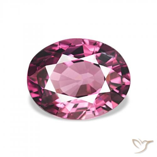 1.85ct 濃い紫 ロードライトガーネット, 楕円形, VVS