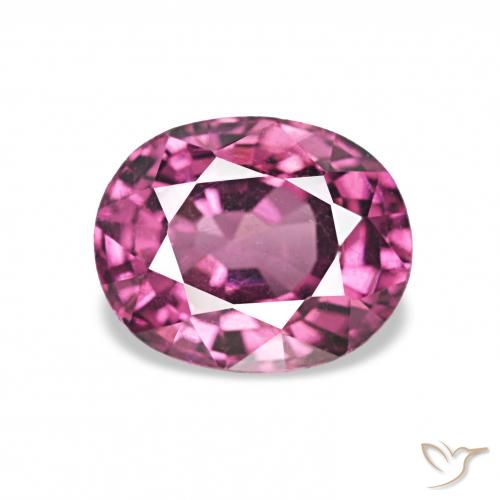 1.25ct ミディアムパープル ロードライトガーネット, 楕円形, VVS-VS