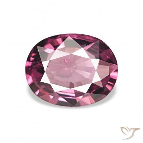 1.13ct 濃い赤がかった紫 ロードライトガーネット, 楕円形, VVS-VS