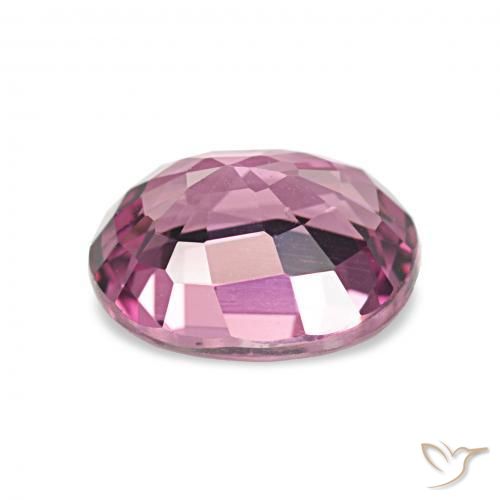 1.54カラットの天然ミディアムパープルロードライトガーネット、オーバルカット、VVS-VS