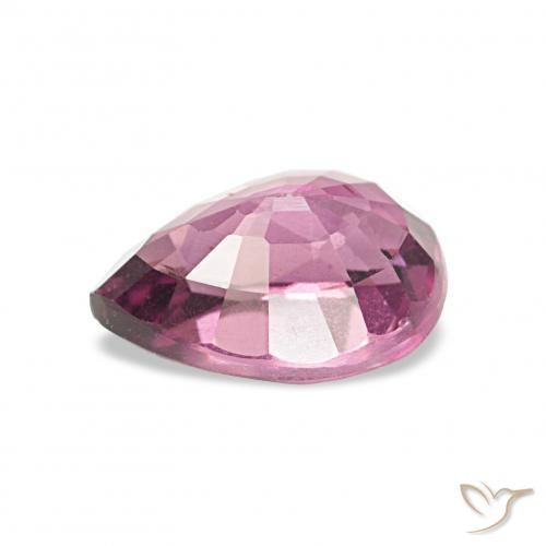 1.16カラットの天然グレープロードライトガーネット、洋梨の形、VVS-VS