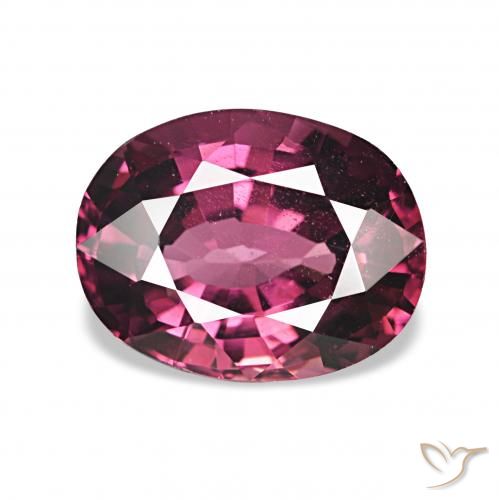 1.65ct ディープパープル ロードライトガーネット, 楕円形, VVS-VS