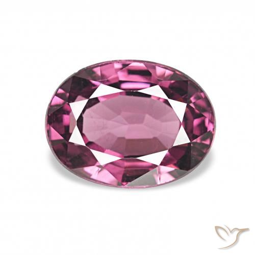 1.34ct 赤みがかったパープル ロードライトガーネット, 楕円形, VVS-VS