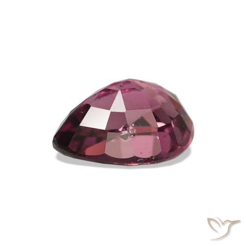 1.03カラットの天然ラズベリーレッドロードライトガーネット、洋梨の形、VS-SI